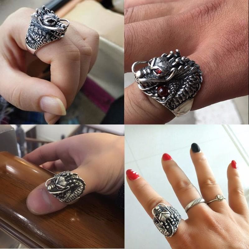 Bague Dragon Argent - Chinese Style-Passion Steampunk