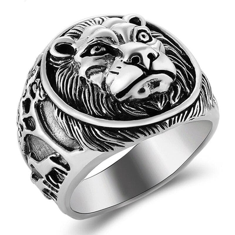 Bague Homme Lion - Steampunk d' Argent-Passion Steampunk