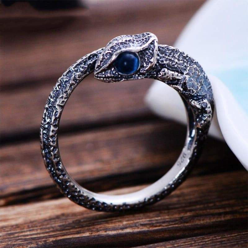 Bague Steampunk - Lézard Enroulé-Passion Steampunk
