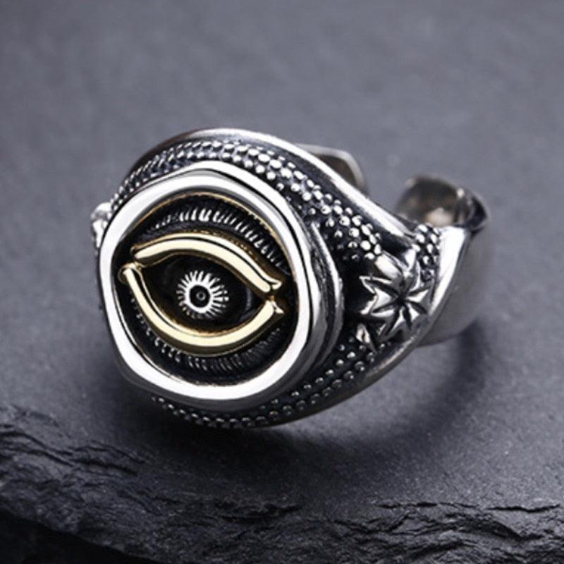 Bague Oeil Argent - Unique-Passion Steampunk
