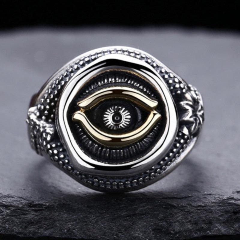 Bague Oeil Argent - Unique-Passion Steampunk