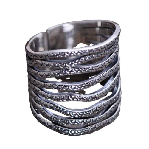 Bague Argent Femme Originale - Tresses Ajourées-Passion Steampunk