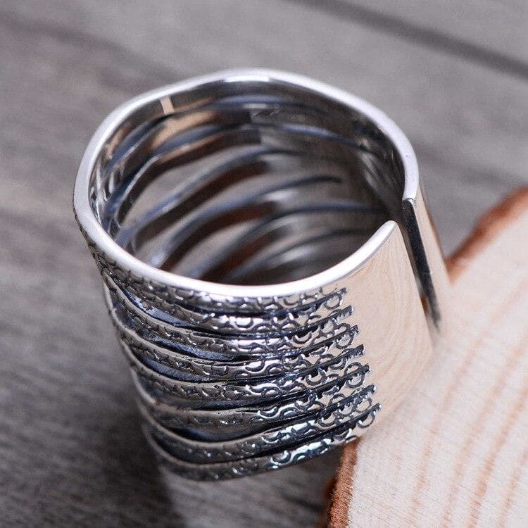 Bague Argent Femme Originale - Tresses Ajourées-Passion Steampunk
