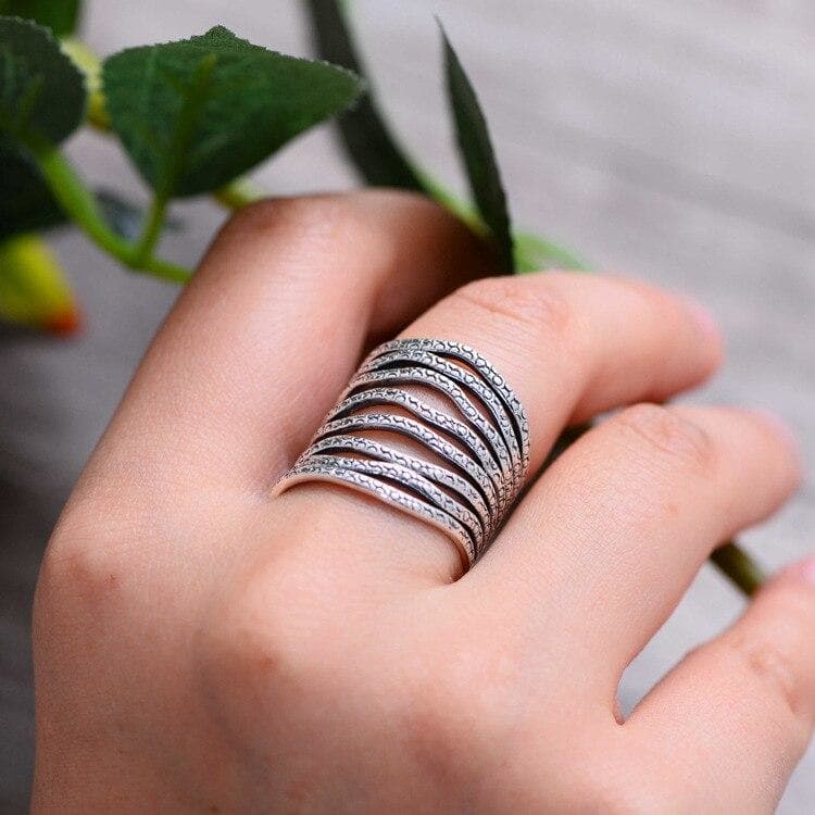 Bague Argent Femme Originale - Tresses Ajourées-Passion Steampunk