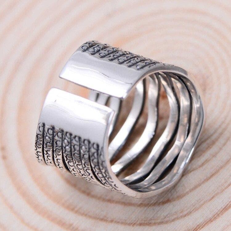 Bague Argent Femme Originale - Tresses Ajourées-Passion Steampunk