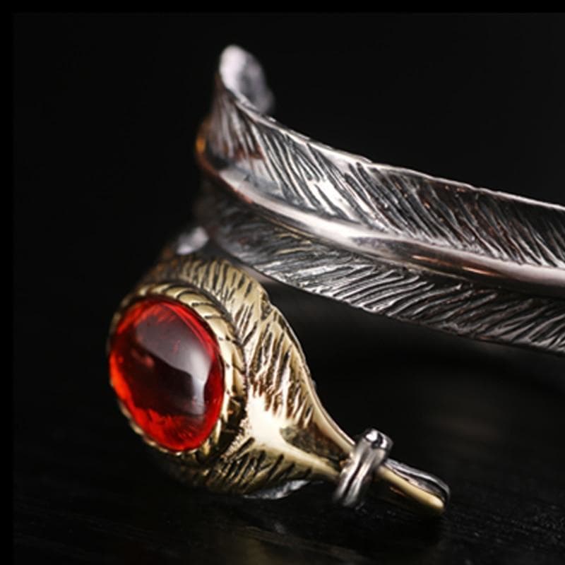 Bague Steampunk <br> Plume Enroulée-Passion Steampunk