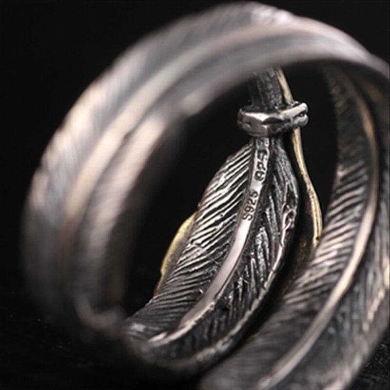 Bague Steampunk <br> Plume Enroulée-Passion Steampunk