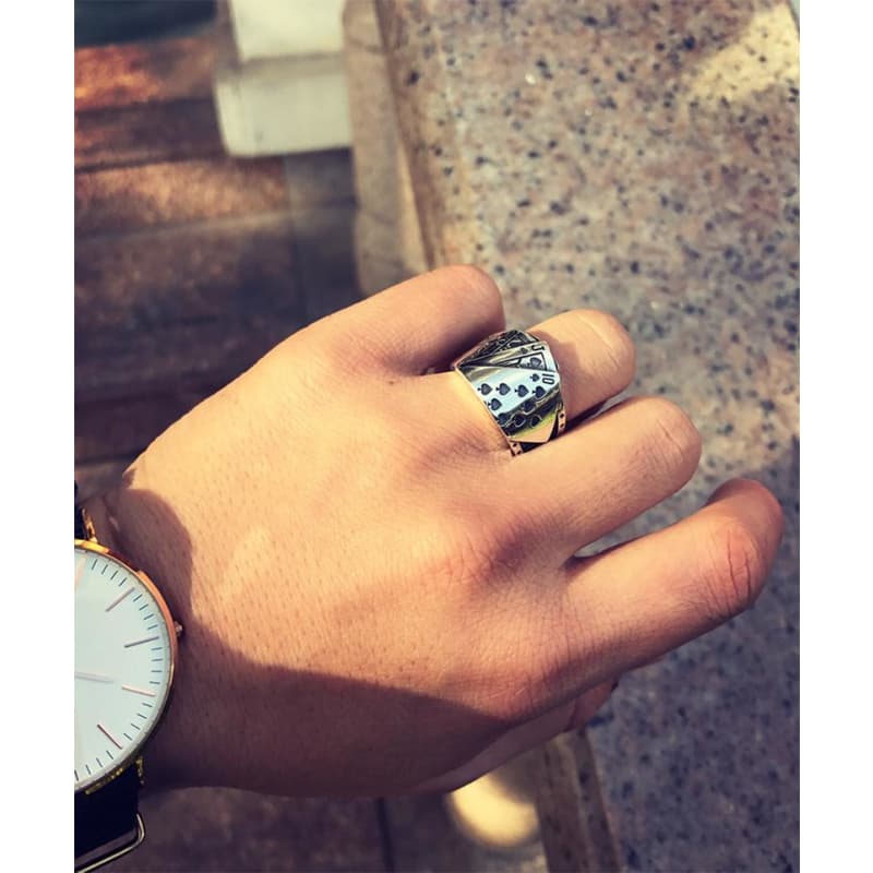 Bague Homme - Poker d' Argent-Passion Steampunk