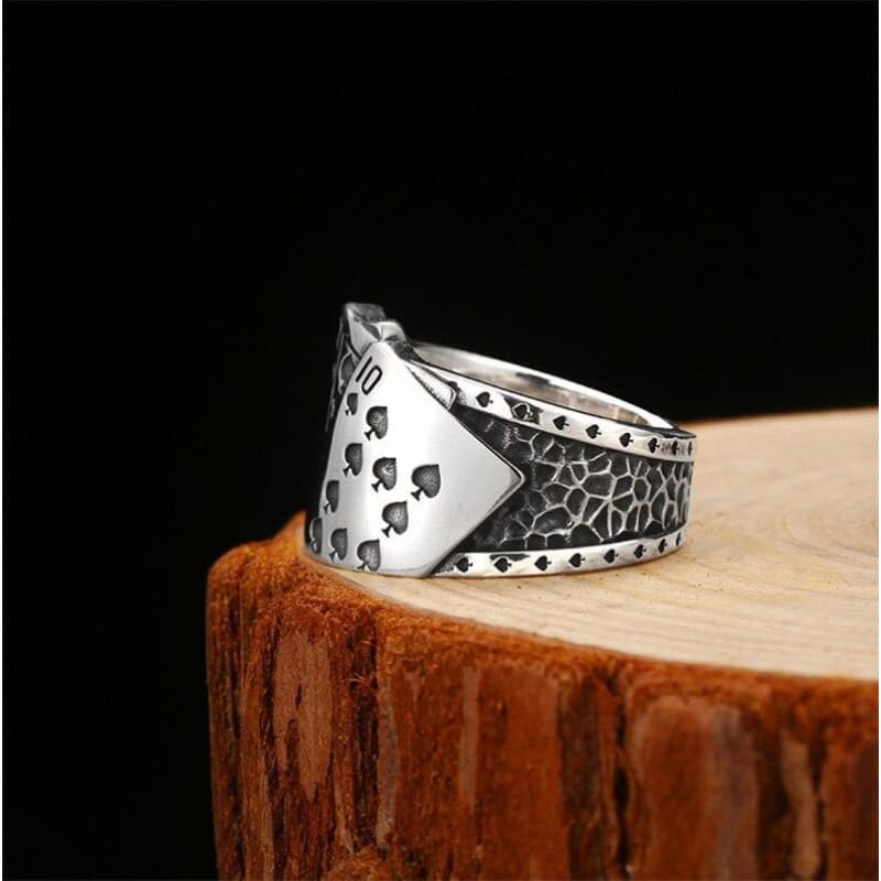 Bague Homme - Poker d' Argent-Passion Steampunk