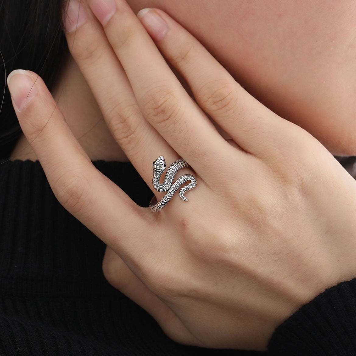 Bague Serpent Argent Homme - Puissance et Mystère-Passion Steampunk