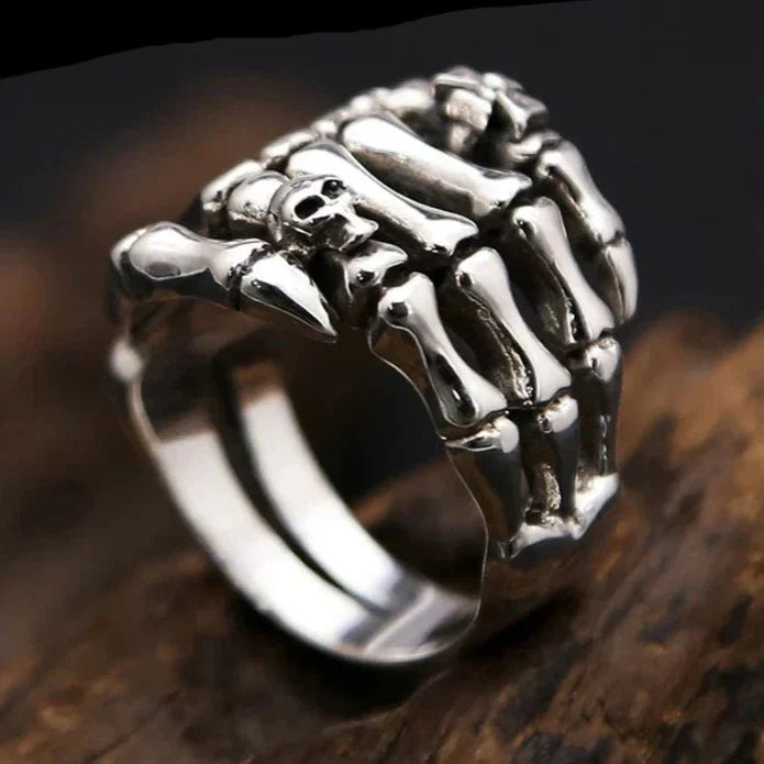 Bague Main Squelette - Outre Tombe