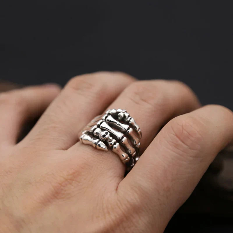 Bague Main Squelette - Outre Tombe