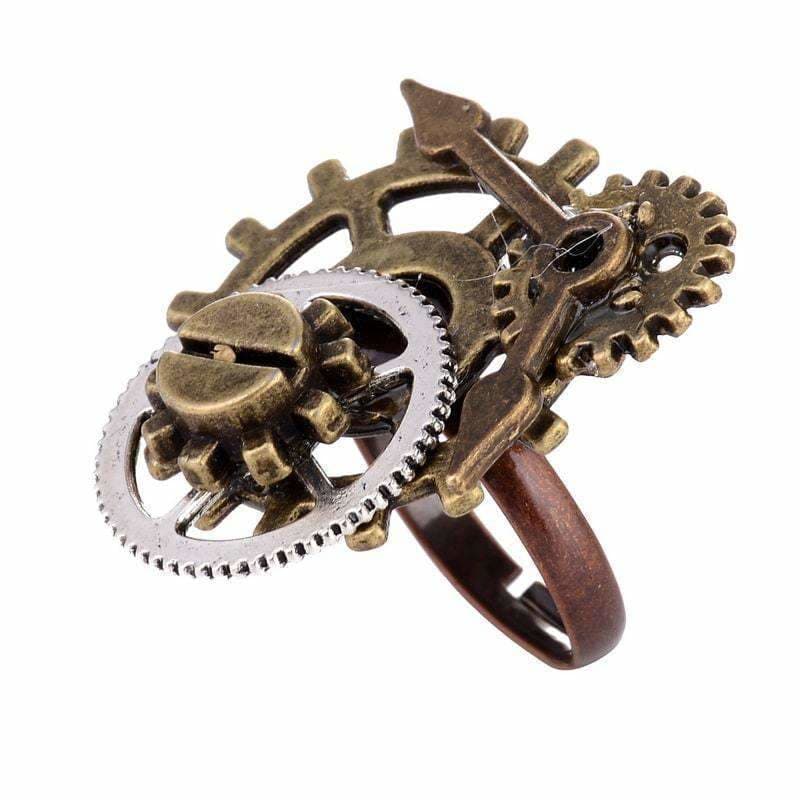 Bague Steampunk - Tempus Fugit-Passion Steampunk