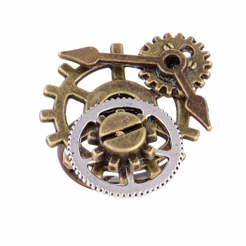 Bague Steampunk - Tempus Fugit-Passion Steampunk