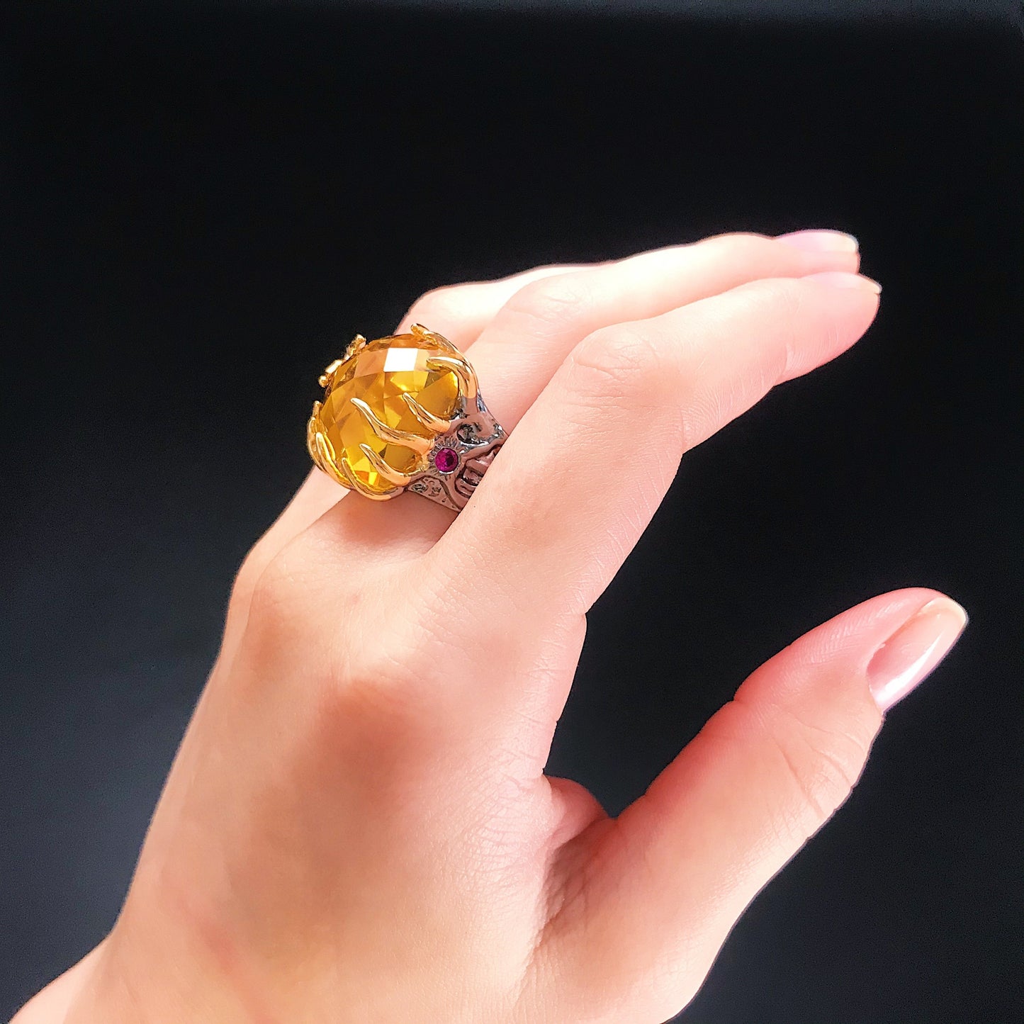 Bague Strass - Fantaisie Autrichienne-Passion Steampunk