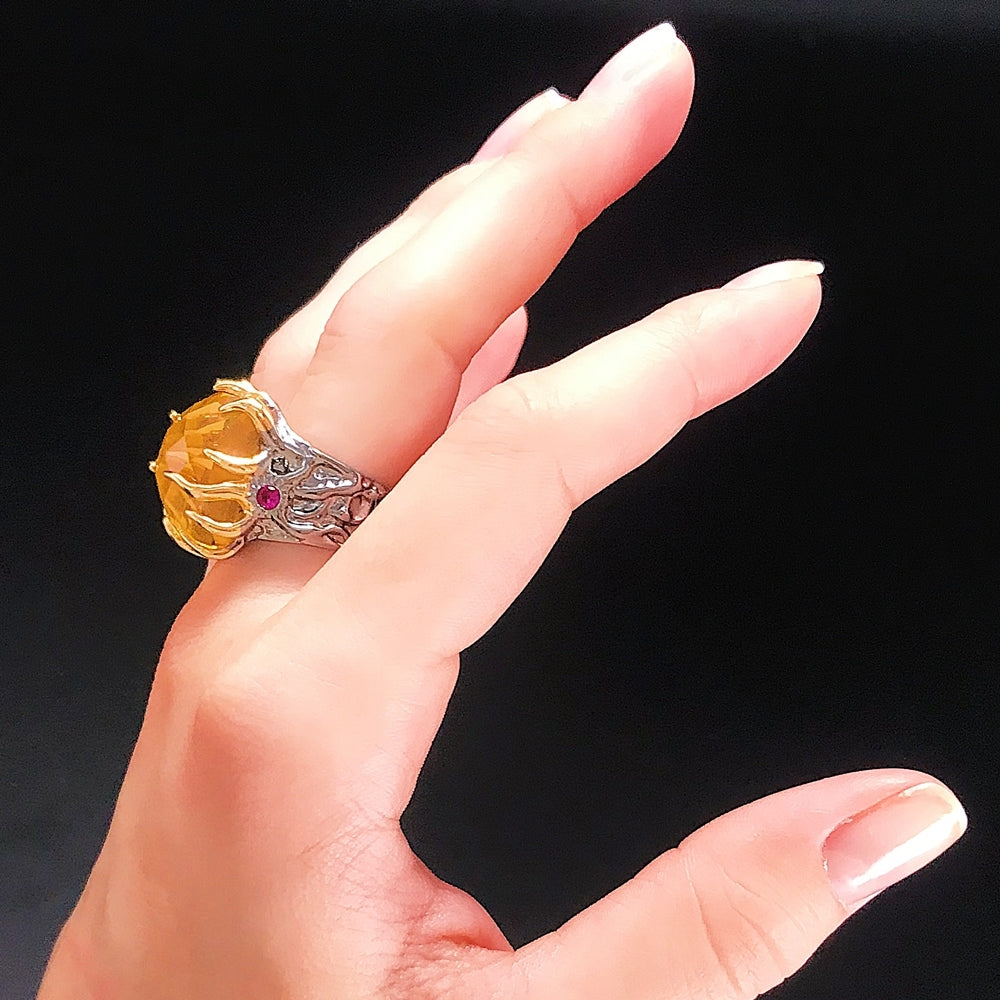 Bague Strass - Fantaisie Autrichienne-Passion Steampunk