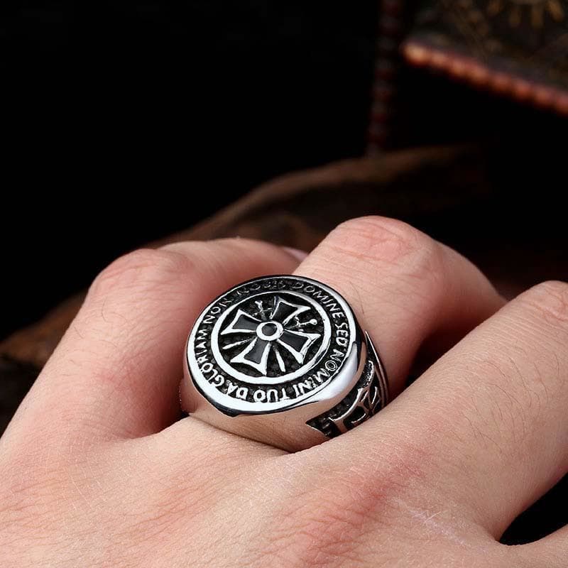 Bague Templier - Ordre Sacré-Passion Steampunk