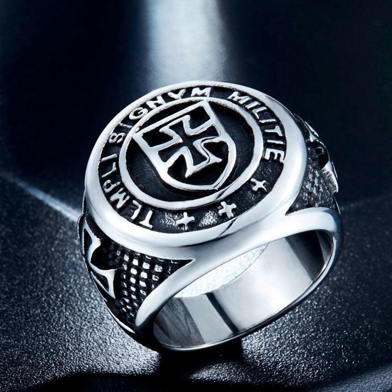 Bague Templier - Ordre Sacré-Passion Steampunk