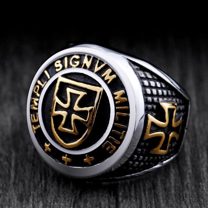 Bague Templier - Ordre Sacré-Passion Steampunk