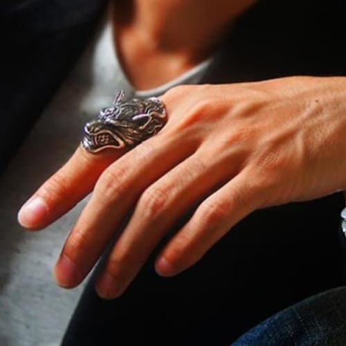 Bague Tete de Loup Argent - Fenrir-Passion Steampunk