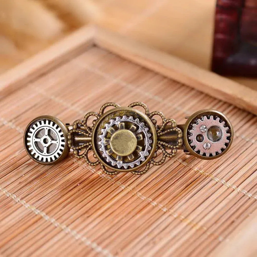 Barettte Cheveux Steampunk-Passion Steampunk