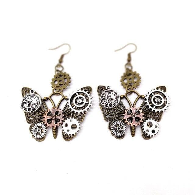Boucles Steampunk - Papillons Mécaniques-Passion Steampunk