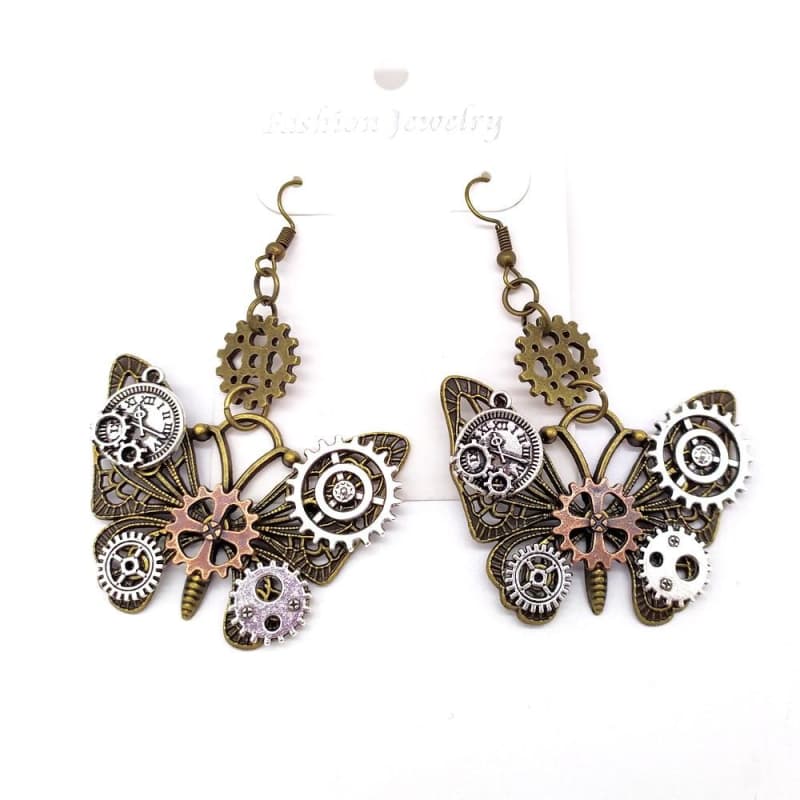 Boucles Steampunk - Papillons Mécaniques-Passion Steampunk