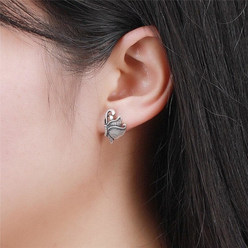 Boucles Steampunk - Papillons d' Argent-Passion Steampunk