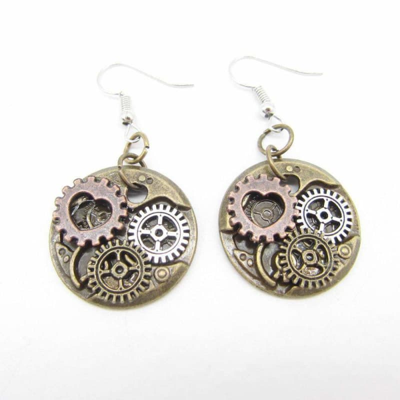 Boucle d Oreille Steampunk Femme - Watchcase-Passion Steampunk