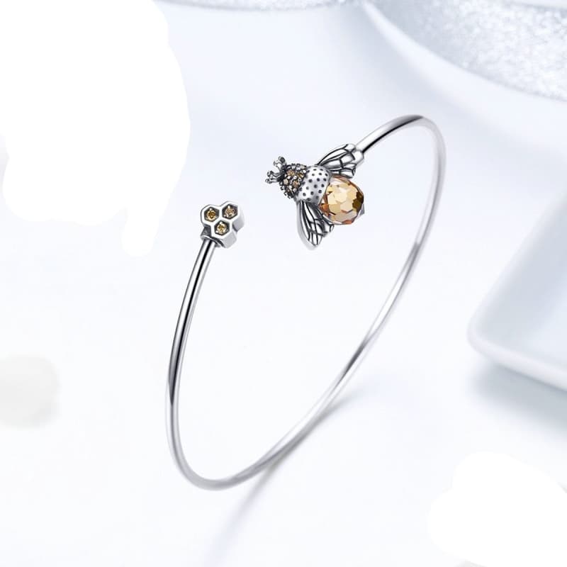 Bracelet Steampunk - Abeille d' Argent-Passion Steampunk