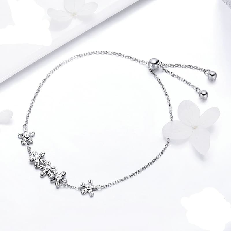 Bracelet Femme Fleur d' Argent-Passion Steampunk