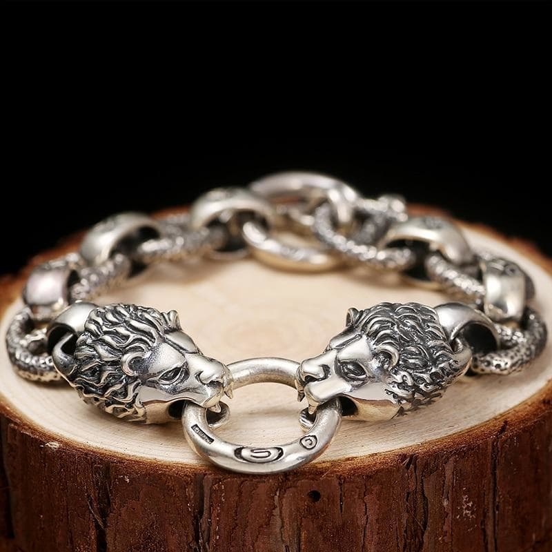 Bracelet Steampunk - Lions Vintage-Passion Steampunk