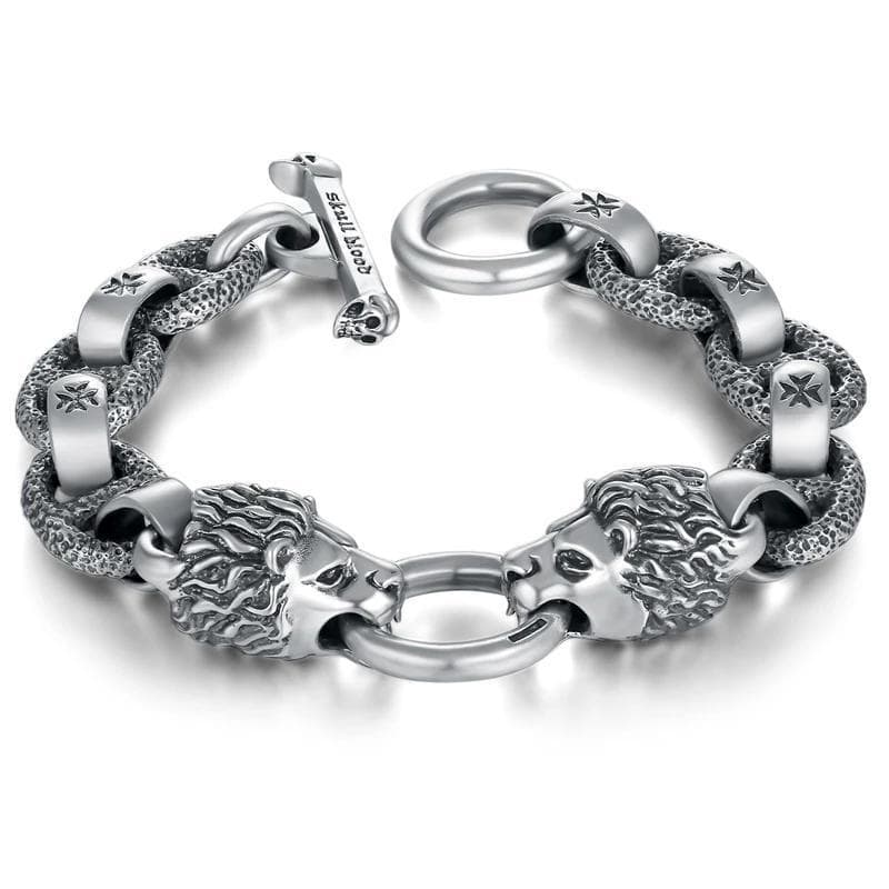 Bracelet Steampunk - Lions Vintage-Passion Steampunk