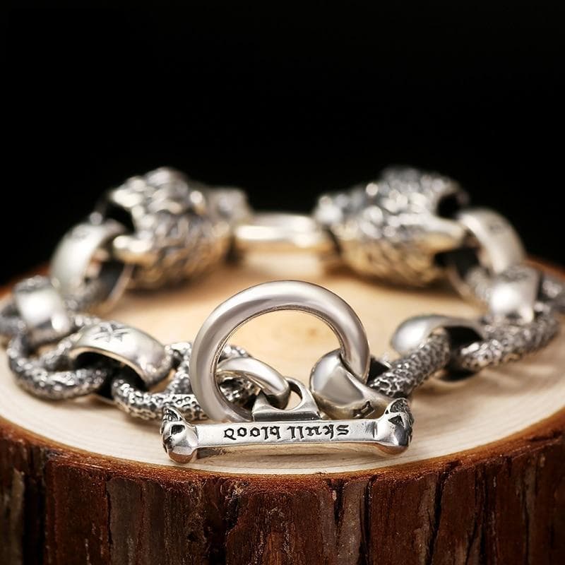Bracelet Steampunk - Lions Vintage-Passion Steampunk