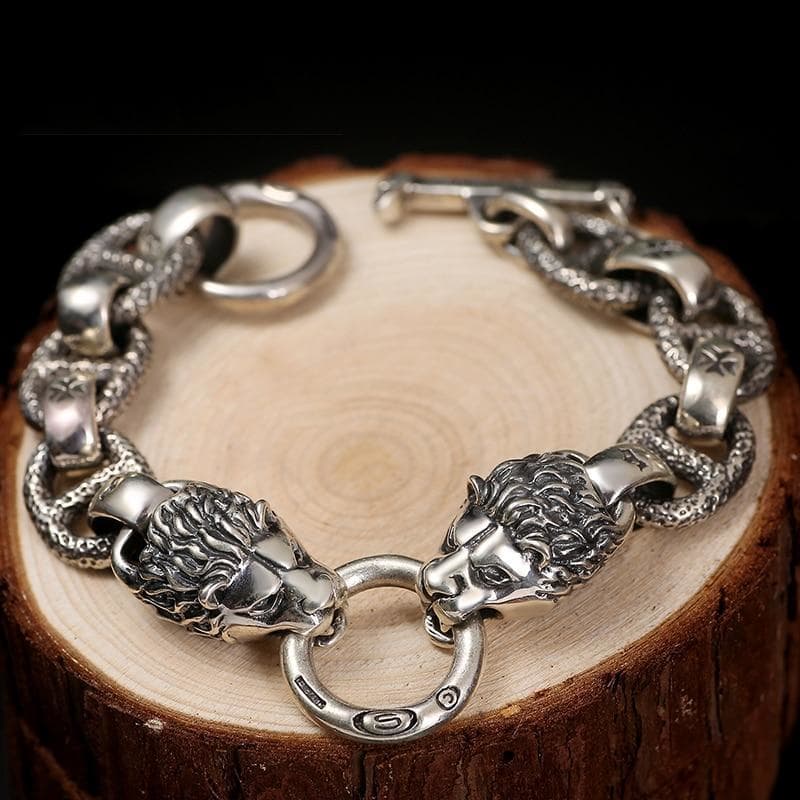 Bracelet Steampunk - Lions Vintage-Passion Steampunk