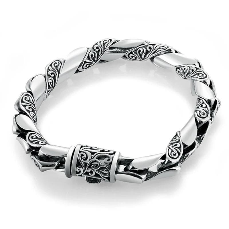 Bracelet Argent Massif Vintage-Passion Steampunk