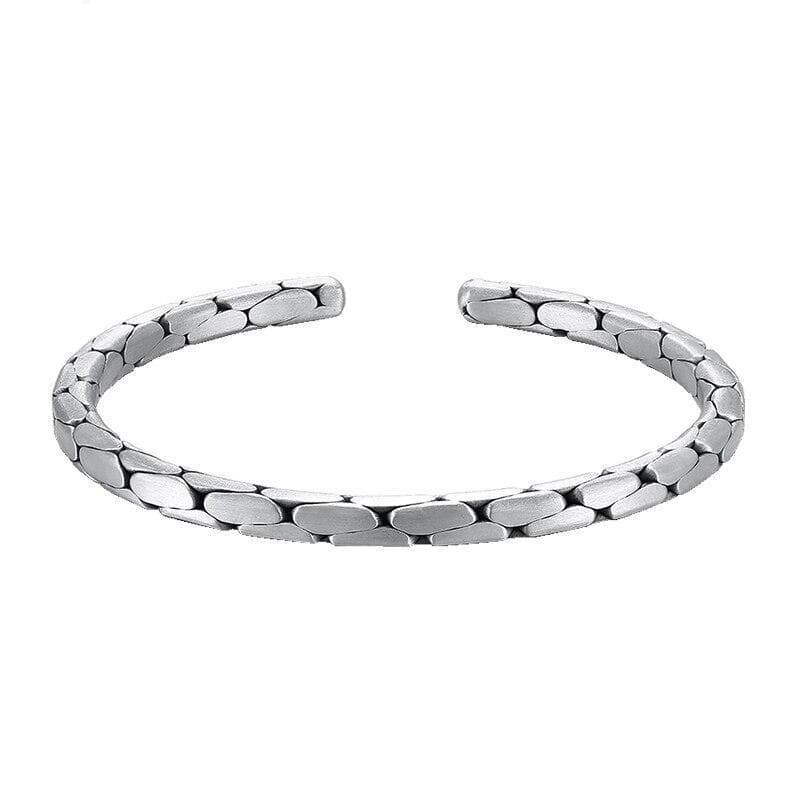 Bracelet Steampunk - Écailles d' Argent-Passion Steampunk