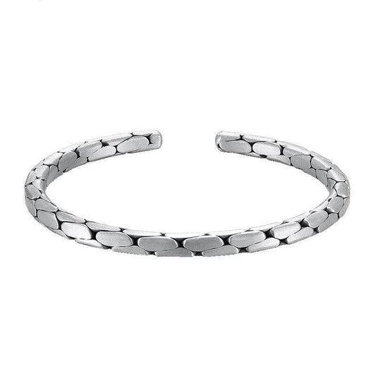 Bracelet Steampunk - Écailles d' Argent-Passion Steampunk