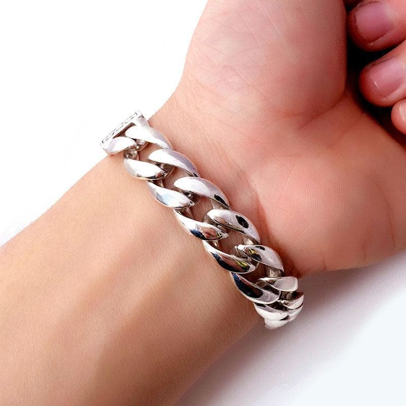 Bracelet Biker Argent - Lonesome Rider-Passion Steampunk