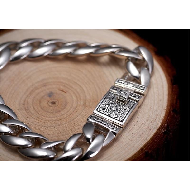 Bracelet Biker Argent - Lonesome Rider-Passion Steampunk
