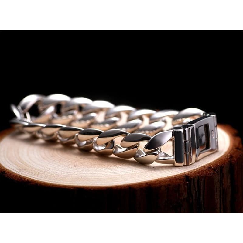 Bracelet Biker Argent - Lonesome Rider-Passion Steampunk