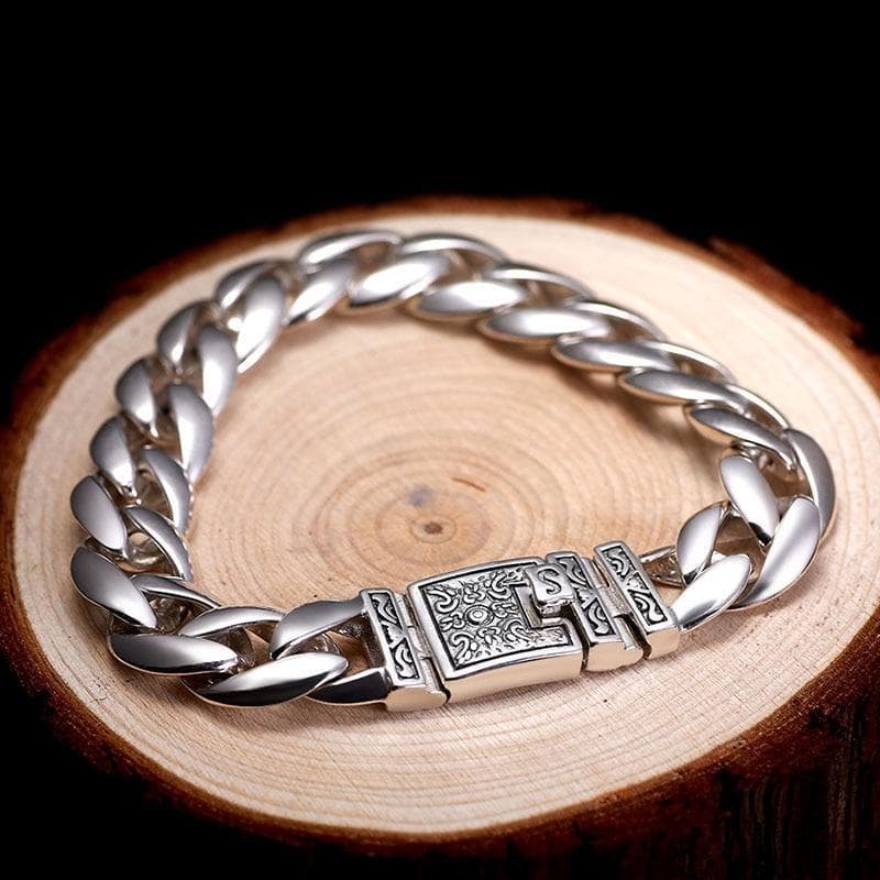 Bracelet Biker Argent - Lonesome Rider-Passion Steampunk