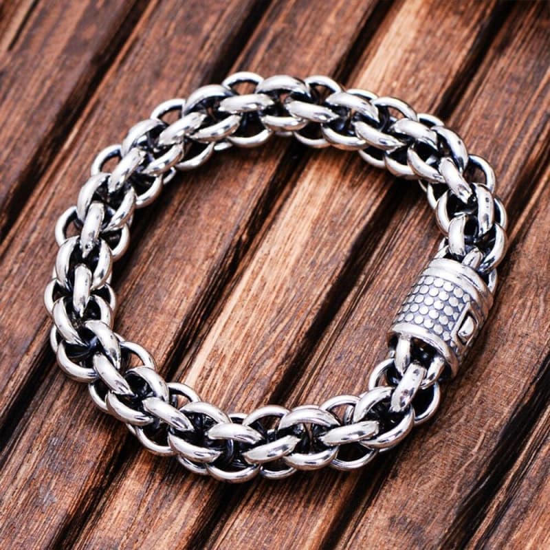 Bracelet Argent Homme - Chaîne Ronde-Passion Steampunk