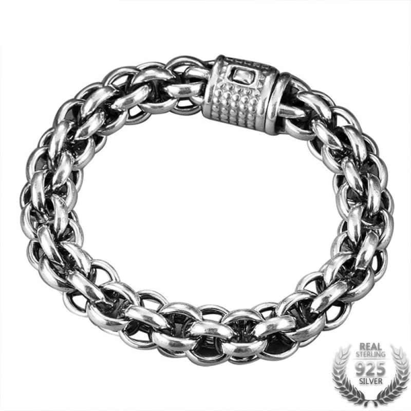 Bracelet Argent Homme - Chaîne Ronde-Passion Steampunk