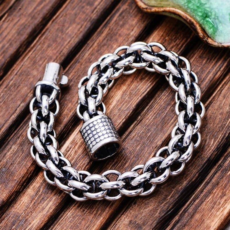 Bracelet Argent Homme - Chaîne Ronde-Passion Steampunk