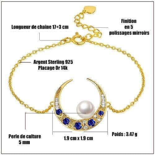 Bracelet Steampunk - Croissant de Lune-Passion Steampunk