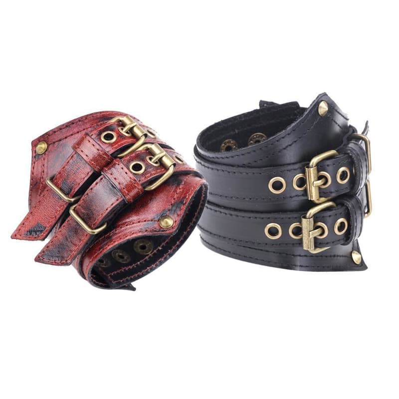 Bracelet Homme Rock Style (cuir)-Passion Steampunk