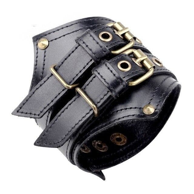 Bracelet Homme Rock Style (cuir)-Passion Steampunk