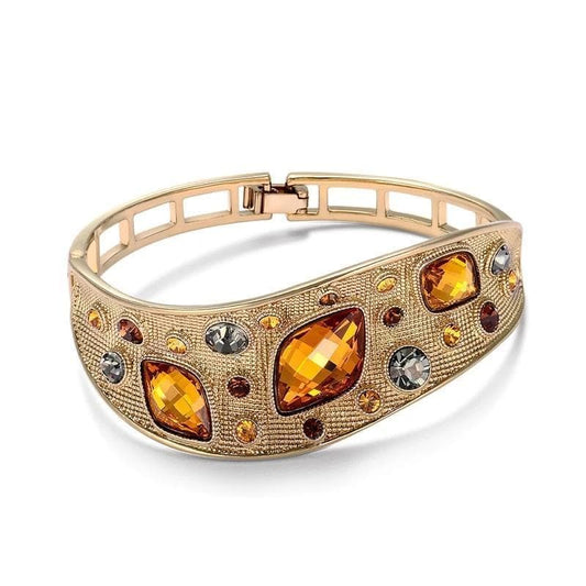Bracelet Manchette Doree - Steampunk Style-Passion Steampunk