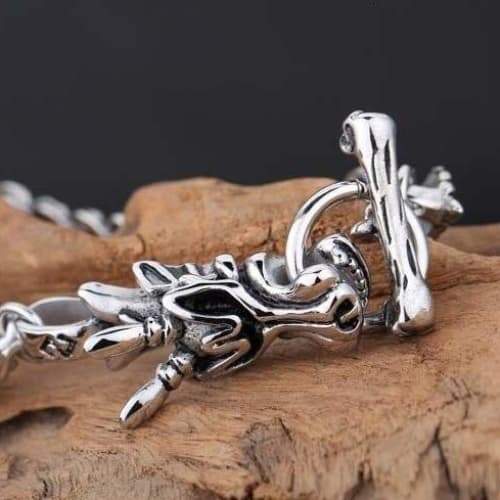 Bracelet Tête De Dragon Steampunk-Passion Steampunk
